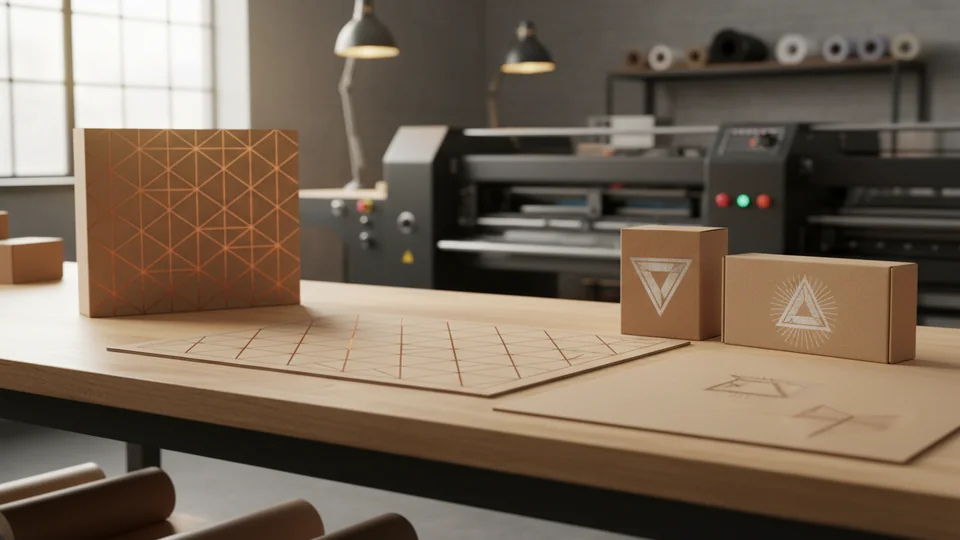 Печать конструкции коробок на заказ