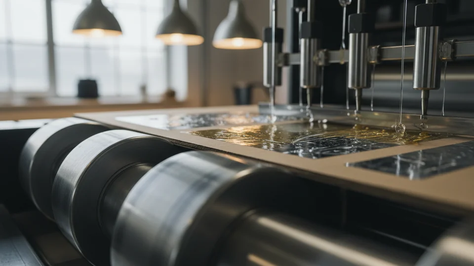 Выборочный УФ и фольга