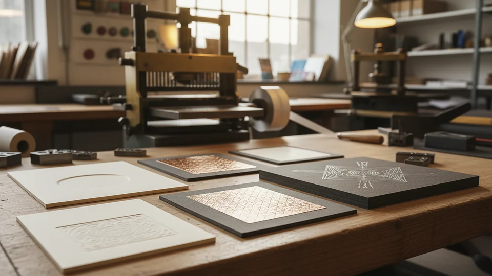 Печать и тиснение: блинтовое, конгрев (объёмное) на заказ